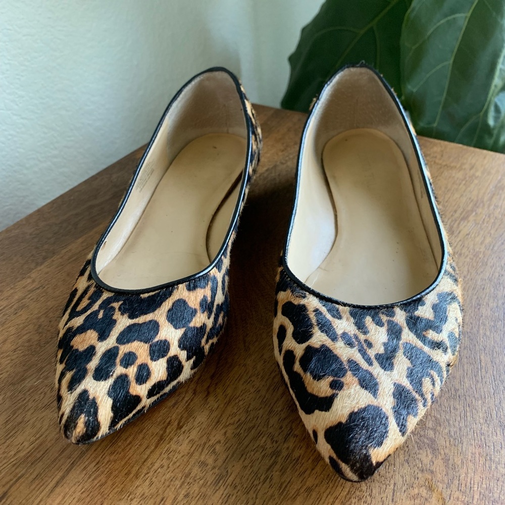Ivanka Trump Real Calf Hair Cheetah Print Flats